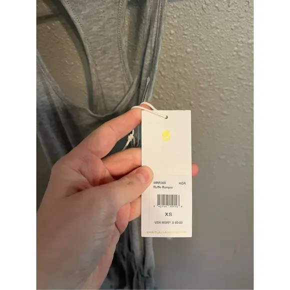 Spiritual Gangster Ruffle Loungewear Romper Size X-Small - Picture 4 of 6